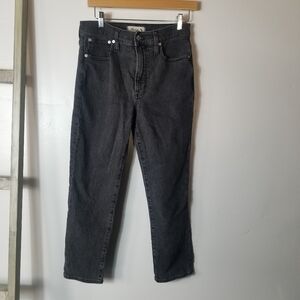 MADEWELL BLACK WASH THE PERFECT VINTAGE JEAN SIZE 27P